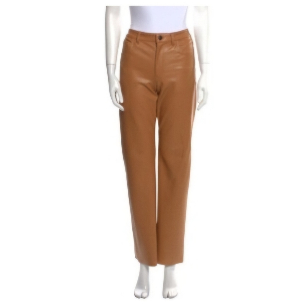 Alix NYC Jay Leather Pant in Sable NWT